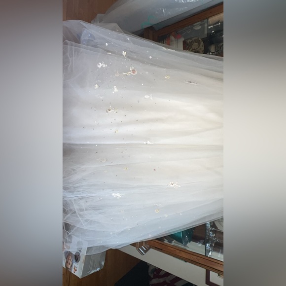 Mori lee By Madeline Gardner Floral Embroidery beaded dress size(9/10) on tag - Picture 2 of 9